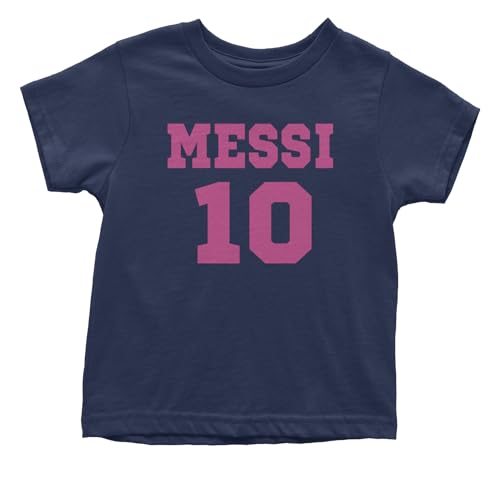 Toddler Messi Leo Miami Away 2T Toddler Navy Blue T-Shirt