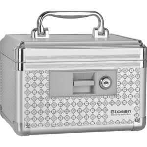 medicine lock box,storage lock box lockable dorm storage trunk with key lock - briefcase, 【extra small】9.84 * 6.18 * 6.18 medicine lock box, lock boxes for personal items