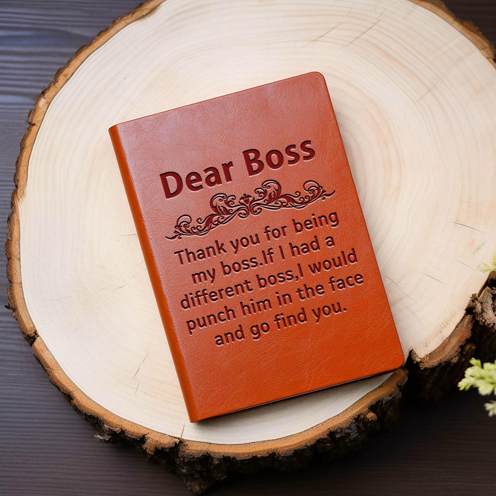 JOHSBYD Boss Appreciation Gift Leather Notebook Mentor Travel Writing Notebook Amazing Leader Journal Notebook Mentor Leader Farewell Gifts for Boss Leader Mentor Coworker (thank you for being)