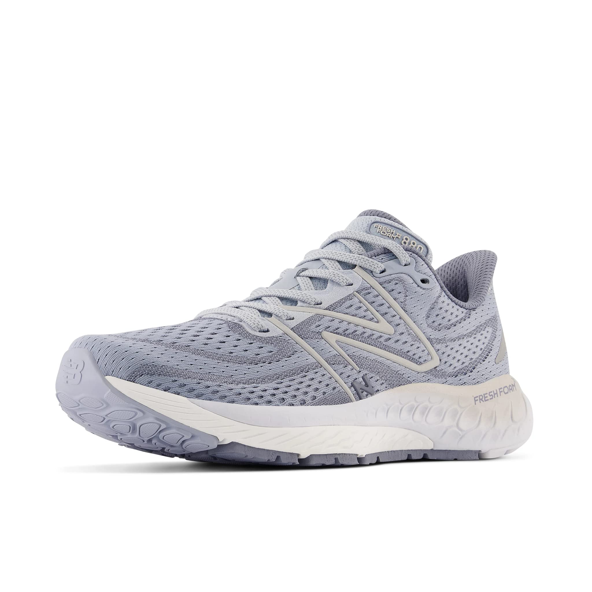 New Balance Women's W880G13 Running Shoe, Light Arctic Grey/Arctic Grey/Light Silver Metallic, 6.5