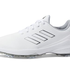 adidas ZG23 Lightstrike Golf Shoes Footwear White/Dark Silver Metallic/Silver Metallic 8.5 E - Wide