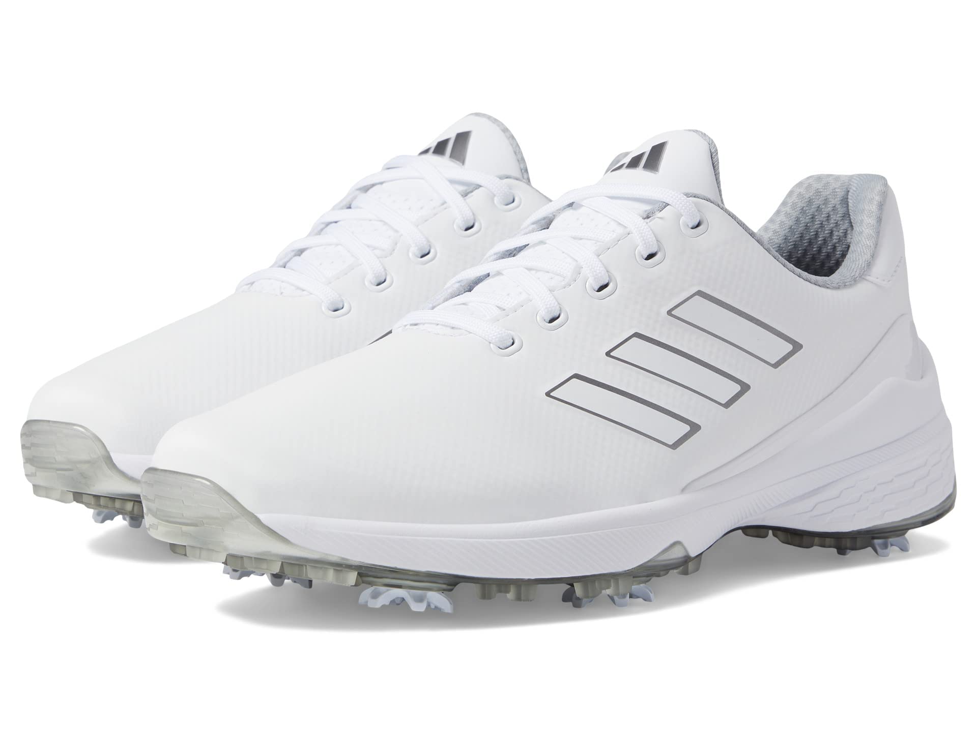 adidas ZG23 Lightstrike Golf Shoes Footwear White/Dark Silver Metallic/Silver Metallic 8.5 E - Wide