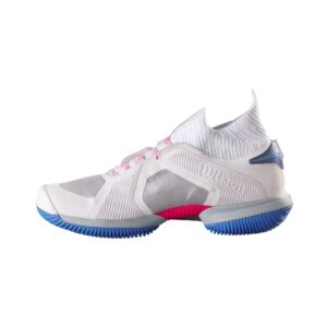 wilson kaos rapide sft women's tennis shoe sneaker, white/cooling spray/french blue, 7.5