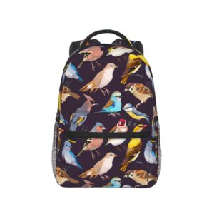 Qurdtt Funny Bird Pattern Backpack Big Capacity Backpack Lightweight Casual Travel Laptop Daypack for Men Women