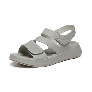 bernal comfortable sandals for women,lightweight athletic walking sandals with adjustable straps outdoor waterproof (grey 6)