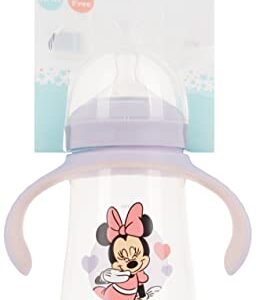 Disney Sippy Cups for Toddlers, Learner Sippy Cups for Kids with Pacifier, BPA-Free Trainer Cup with Handles, Leak-Proof Minnie Mouse and Mickey Mouse Sippy Cups, Perfect Unisex Gift for Children