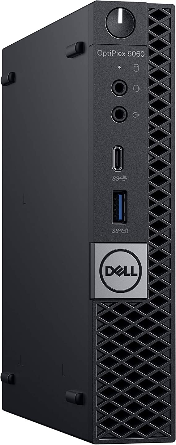 Dell OptiPlex 5060 Micro Intel Core i5-8500T 2.1GHz, 32GB RAM, 256GB SSD, Windows 11 Pro 64bit 24" LCD (Renewed)