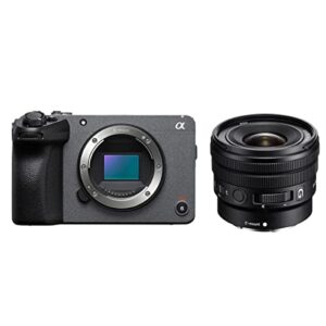 sony fx30 super 35 cinema line camera with e pz 10-20mm f/4 g lens