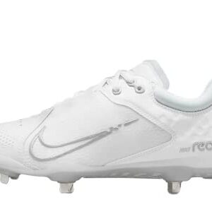 Nike Hyperdiamond 4 Pro Women's Softball Cleat SZ 8 White/Grey