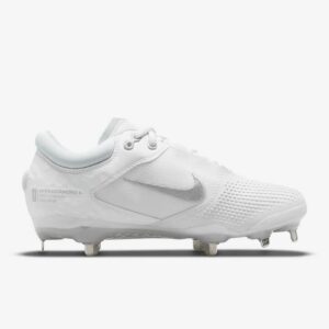 Nike Hyperdiamond 4 Pro Women's Softball Cleat SZ 8 White/Grey