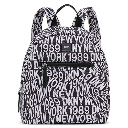 DKNY Women's Classic Lyla Backpack, Black Multi, Large