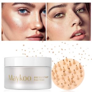 Freckle Cushion Natural Like Freckle Makeup Fake Freckles Pen Waterproof Long Lasting Quick Dry, Get Sun-kissed Stars Makeup Freckle in One Press, Fresh Brown, 15g