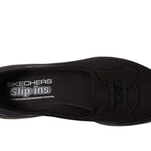 Skechers Women's Boat Shoe, Black/Black, 8