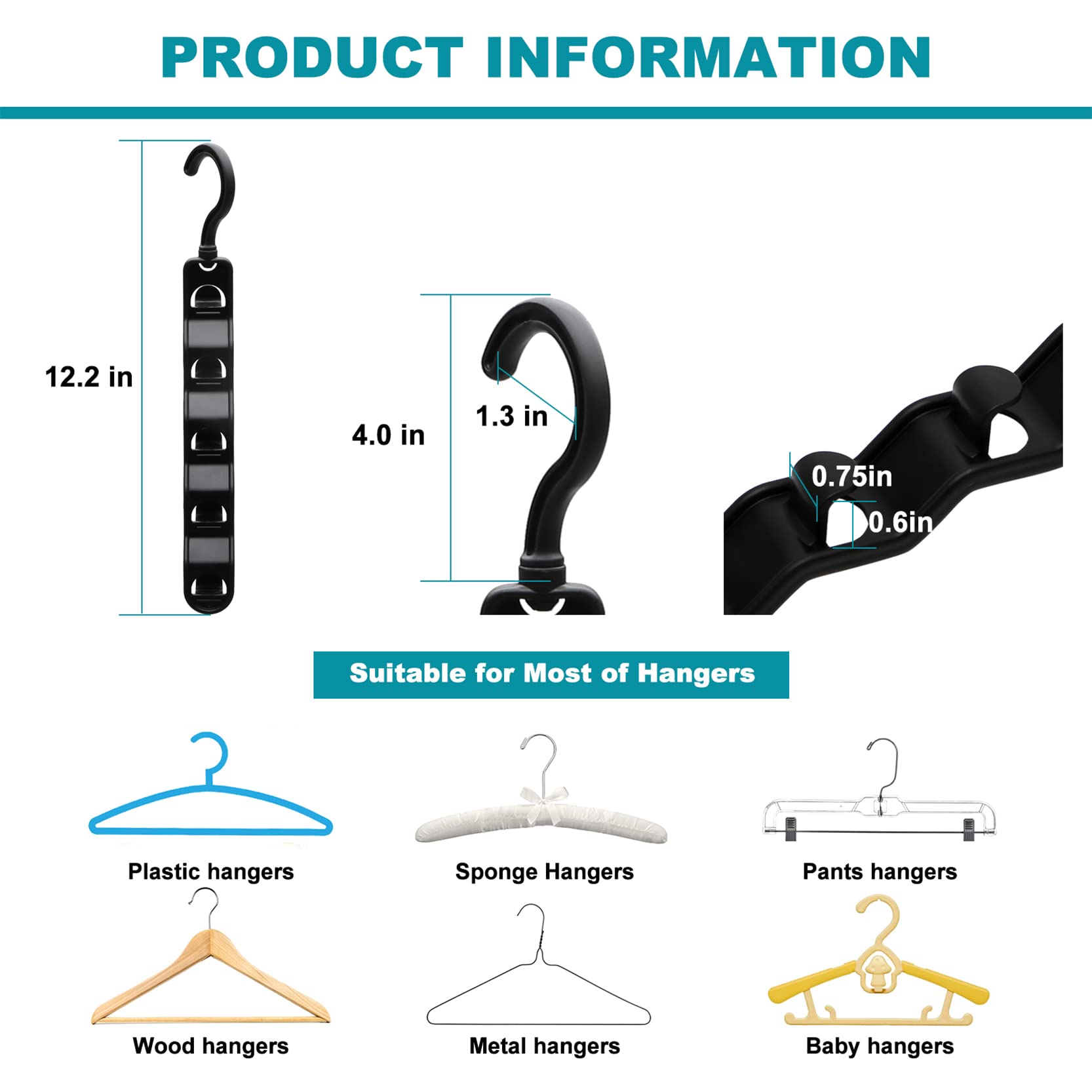 Closet Organizers and Storage,Upgraded Organization and Storage Clothes Hanger,12 Pack College Dorm Room Essentials,Sturdy Closet Organizer Home Essentials Space Saving Hangers for Thick Clothe