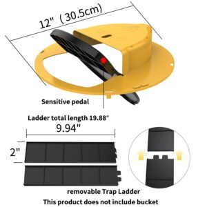 Humane No Kill Mouse Traps Bucket, Enlarged No Kill Rat Traps, Reusable Catch and Release Mice Traps, Pet and Children Friendly Mouse Traps