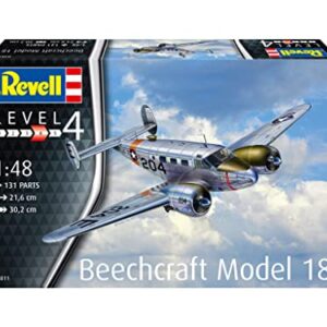 Revell 03811 Beechcraft Model 18 1:48 Scale Unbuilt/Unpainted Plastic Model Kit