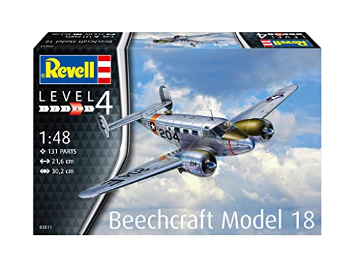 Revell 03811 Beechcraft Model 18 1:48 Scale Unbuilt/Unpainted Plastic Model Kit