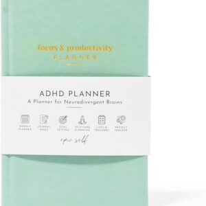 ADHD Planner for Adults: Focus and Productivity Planner - A planner for Neurodivergent Brains - Organization, Goal-Setting, and Time Management - Gift for Men and Women with ADHD