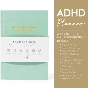 ADHD Planner for Adults: Focus and Productivity Planner - A planner for Neurodivergent Brains - Organization, Goal-Setting, and Time Management - Gift for Men and Women with ADHD