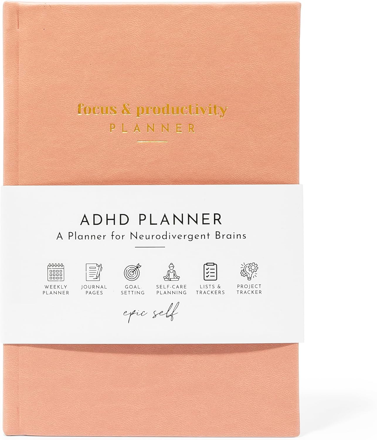 ADHD Planner for Adults: Focus and Productivity Planner - A planner for Neurodivergent Brains - Organization, Goal-Setting, and Time Management - Gift for Men and Women with ADHD