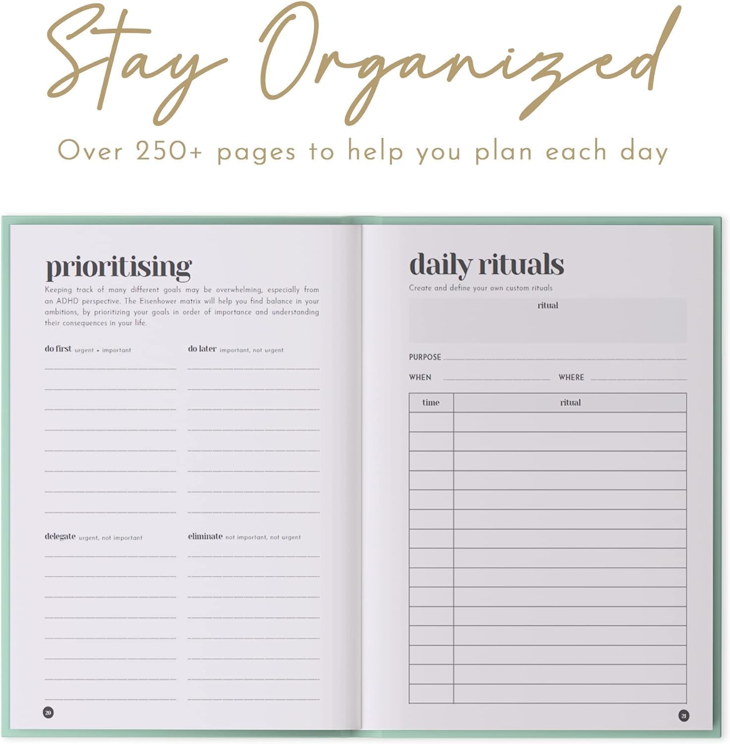 ADHD Planner for Adults: Focus and Productivity Planner - A planner for Neurodivergent Brains - Organization, Goal-Setting, and Time Management - Gift for Men and Women with ADHD