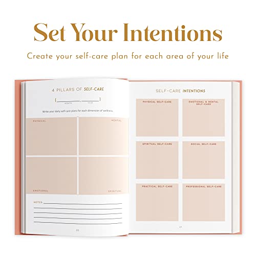 Self Care Planner by epic self - Undated Wellness Planner, 48 Weeks - Self-Love, and Habit Tracker for Women - Prioritize Your Well-being in 2023 - Daily & Weekly Reflection Pages