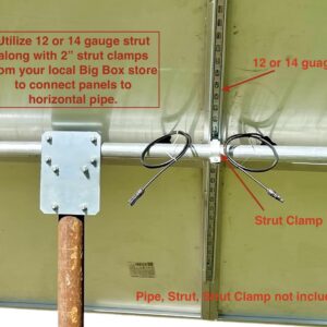 Solar Panel Array Top of Pole Ground Mount Bracket 2" - 2.5" - 3" Pipe Universal Bolt On