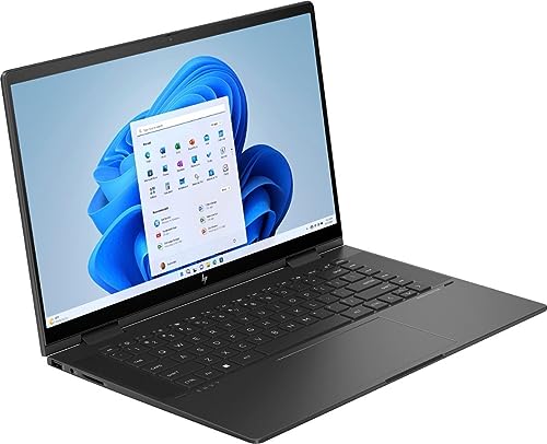 HP Envy x360 Convertible 2-in-1 Media Laptop, 15.6" Full HD Touchscreen, 6-Core AMD Ryzen 5 7530U, 32GB RAM, 1TB SSD, Backlit Keyboard, Windows 11, HDMI, USB-C, Black,