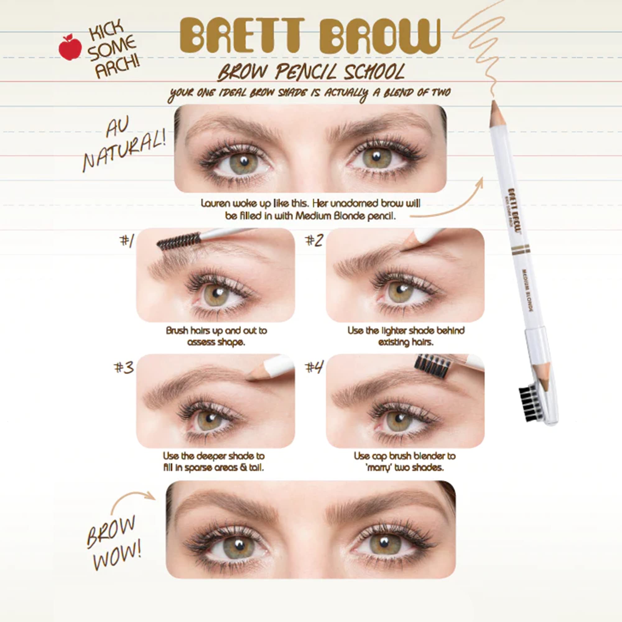 BRETT BROW Duo-Shade Pencil