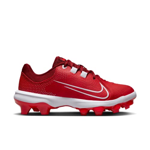 Nike Women's Hyperdiamond 4 Pro Molded Softball Cleats Red | White Size 9.5 Medium