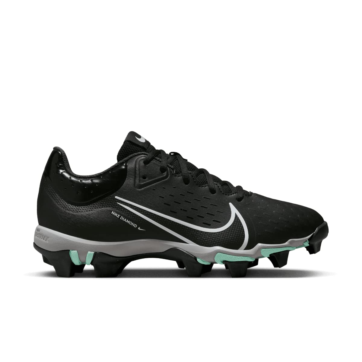 Nike Hyperdiamond 4 Keystone Molded Softball Cleats Black | White SZ 7