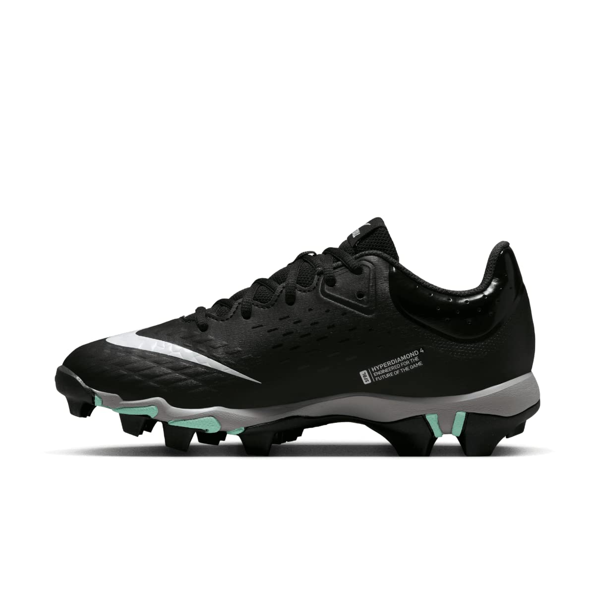 Nike Hyperdiamond 4 Keystone Molded Softball Cleats Black | White SZ 7