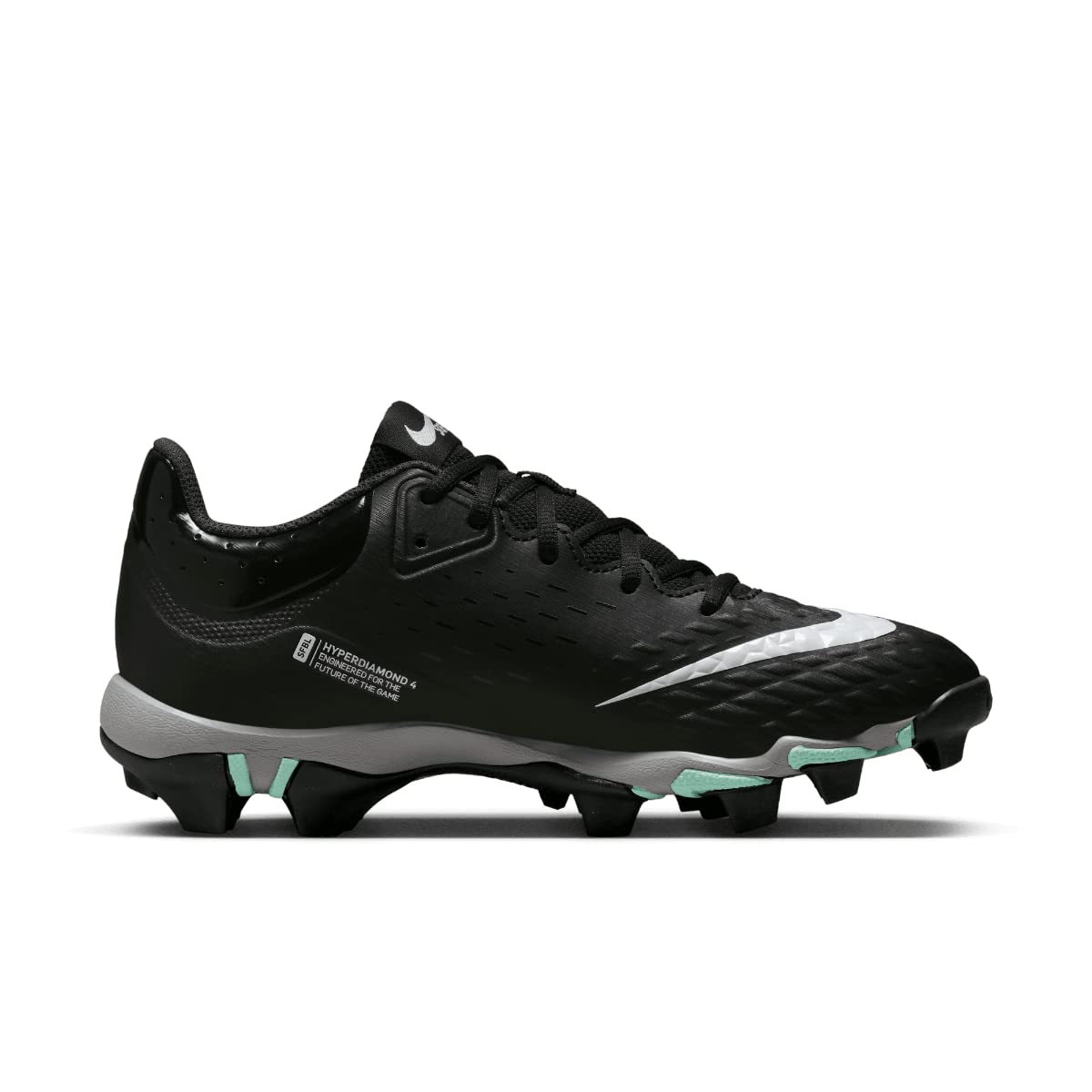 Nike Hyperdiamond 4 Keystone Molded Softball Cleats Black | White SZ 7