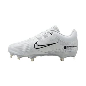 Nike Hyperdiamond 4 Pro Metal Softball Cleats White | Black Size 11 Medium