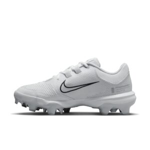 Nike Women's Hyperdiamond 4 Pro Molded Softball Cleats White | Black Size 5 Medium