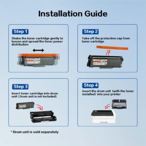 MIORAYINTE TN660 TN-660 TN630 TN-630 Toner Compatible for Brother HL-L2300D HL-L2380DW HL-L2320D MFC-L2700DW DCP-L2540DW Printers, 3-Pack Black Toner Cartridge, Individually Packaged