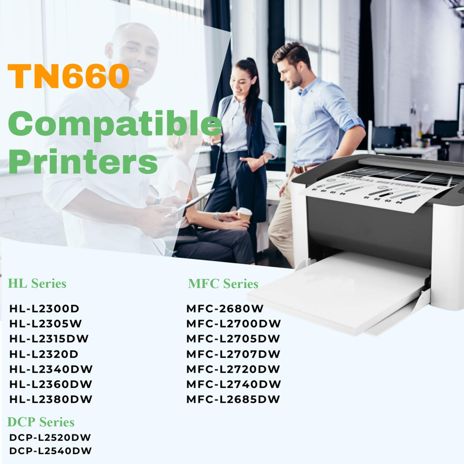 MIORAYINTE TN660 TN-660 TN630 TN-630 Toner Compatible for Brother HL-L2300D HL-L2380DW HL-L2320D MFC-L2700DW DCP-L2540DW Printers, 3-Pack Black Toner Cartridge, Individually Packaged