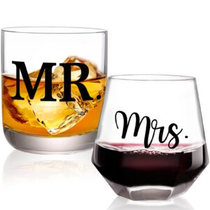 mr and mrs gifts for couple - wedding gifts for bride and groom, engagement&bridal shower gift,unique presents for anniversary couple,married,his and her