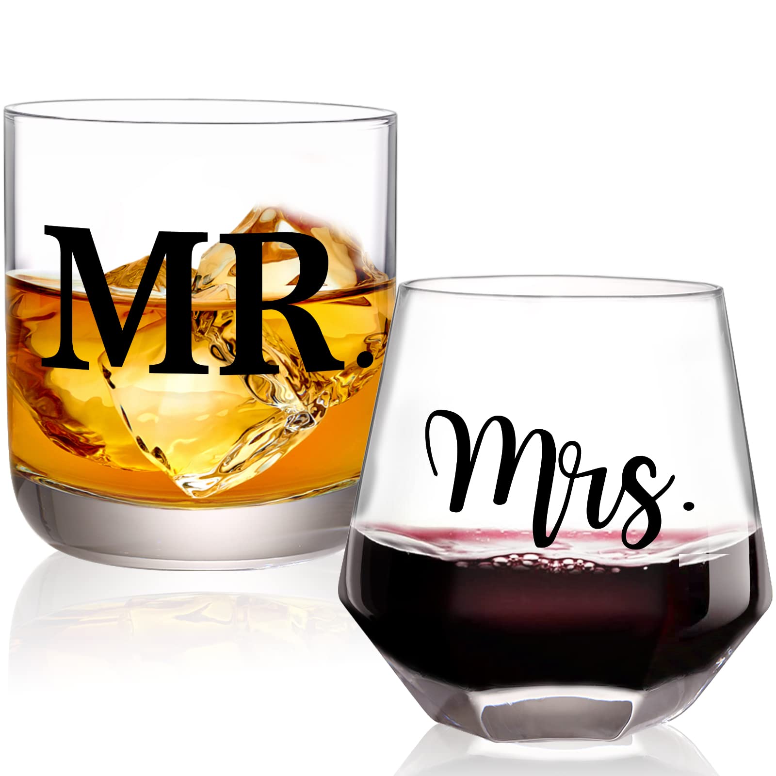 MR and mrs Gifts for Couple - Wedding Gifts for Bride and Groom, Engagement&Bridal Shower Gift,Unique Presents for Anniversary Couple,Married,His and Her