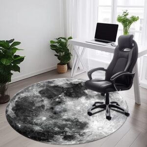 khalidah office chair mat for hardwood & tile floor, 47" × 47" computer chair mat for rolling chair, large floor protector rug, multi-purpose floor protector for home office, not for carpet