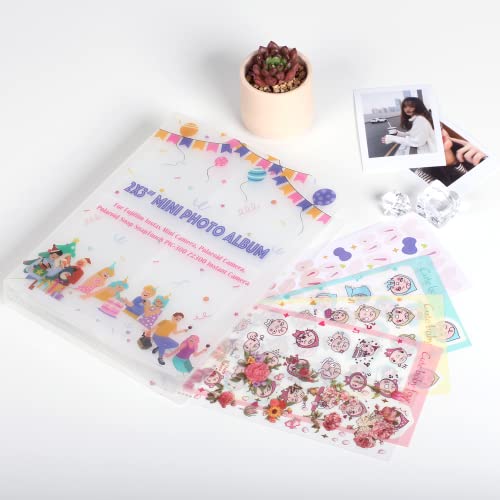 320 Pockets 2x3” Mini Photo album Picture Sleeves for Fujifilm Instax Mini 50s 70 90 11 Fujifilm Instax Mini Camera, Polaroid Snap PIC-300 Z2300 Instant Camera (2YFM)