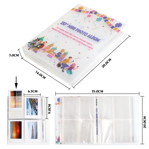 320 Pockets 2x3” Mini Photo album Picture Sleeves for Fujifilm Instax Mini 50s 70 90 11 Fujifilm Instax Mini Camera, Polaroid Snap PIC-300 Z2300 Instant Camera (2YFM)