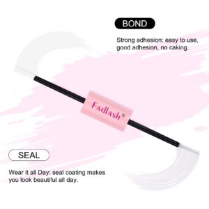 FADLASH Lash Bond and Seal 10ml Individual Lashes Glue and Seal Super Strong Hold DIY Lash Extension Kit Hold 48-72 Hours Waterproof Cluster Lash Glue Eyelash Extension Kit