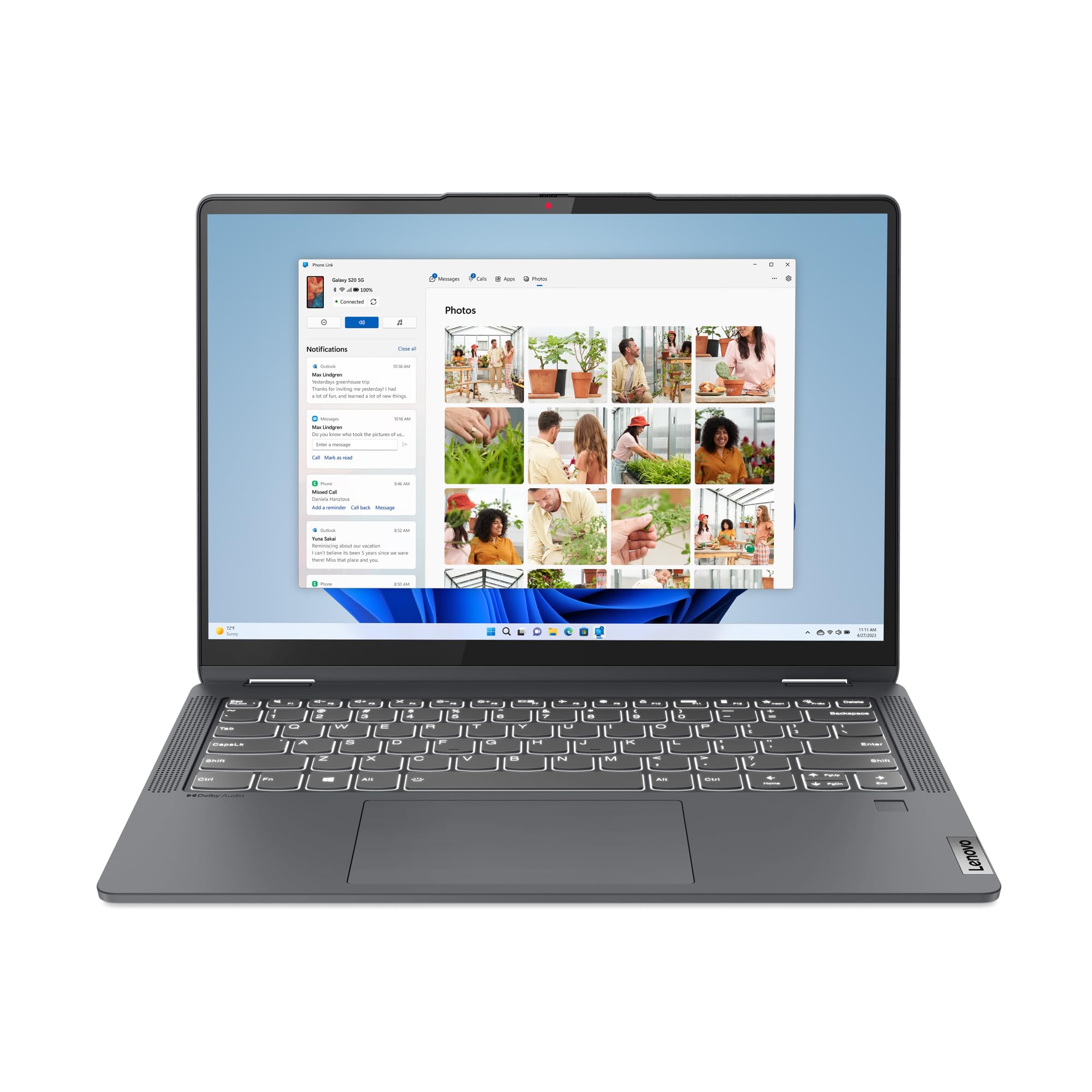 Lenovo IdeaPad Flex 5i - (2023) - Everyday Notebook - 2-in-1 Laptop Computer - Windows 11-14" WUXGA Touchscreen - 8GB Memory - 256GB Storage - Intel Core i3-1215U - Fingerprint Reader - Storm Grey