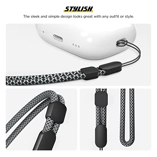 Avorast Hand Wrist Strap Lanyard, 2 Pack Carbon Fiber Phone Lanyards Adjustable Lanyard for GoPro, Camera, Phone Case, Keys, Keychain, USB Flash Drive, Flashlight, Glove Leash, Mixed