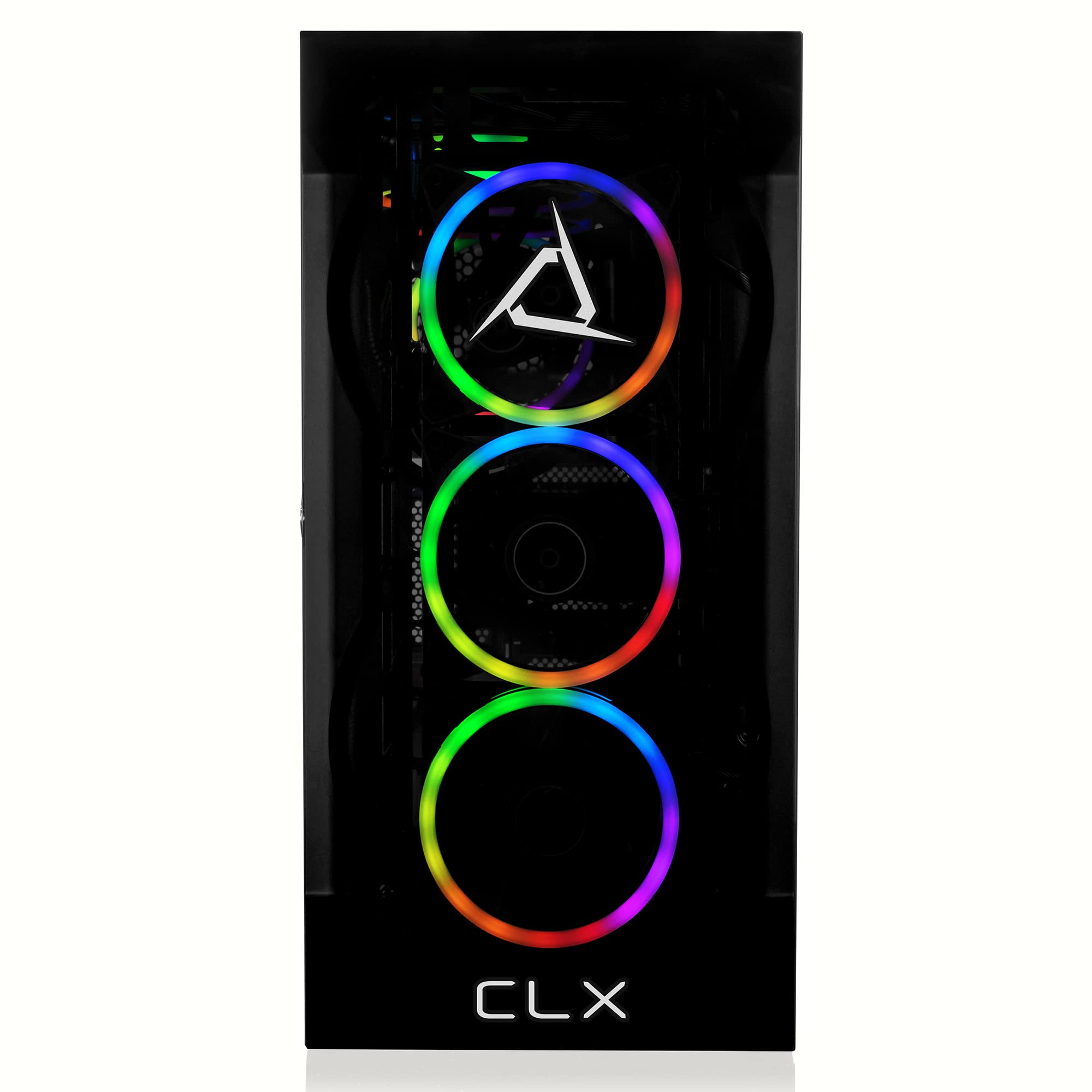 CLX Set Gaming Desktop - Liquid Cooled AMD Ryzen 9 7900X 4.7GHz 12-Core Processor 32GB DDR5 5200MHz Memory GeForce RTX 4070 Ti 12GB GDDR6X Graphics 1TB NVMe M.2 SSD 4TB HDD WiFi Windows 11 Home black