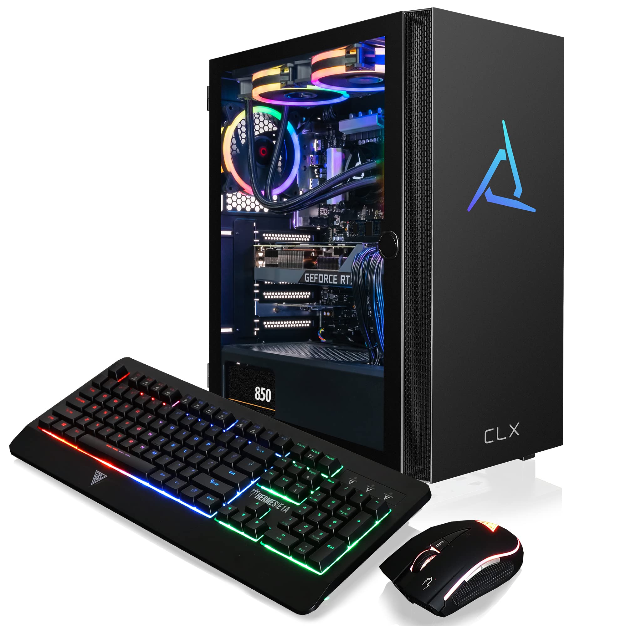 CLX Personal Computer Tower, Intel Core i7 13700KF 3.40GHz, 32GB DDR5, 1TB NVMe SSD, 4TB HDD, GeForce RTX 4070 Ti 12GB GDDR6X, 850 Watt Power Supply