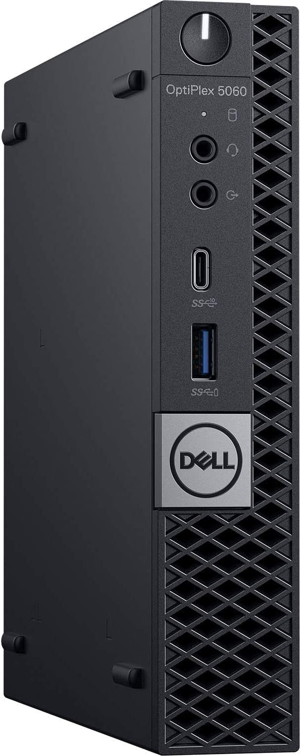 Dell OptiPlex 5060 Micro Intel Core i3-8100T 3.1GHz, 16GB RAM, 256GB SSD, Windows 11 Pro 64bit 24" LCD (Renewed)