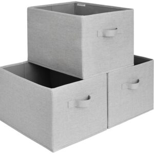 StorageWorks Storage Baskets for Shelves, Foldable Storage Bins with handles, Fabric Closet Bins for organization