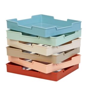 Really Good Stuff Plastic Trays - Boho Set of 6